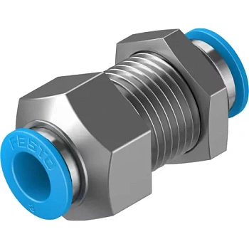 Муфта цанговая для панельного монтажа прямая Festo QSS-8-F Муфта цанговая для панельного монтажа прямая Festo QSS-8-F